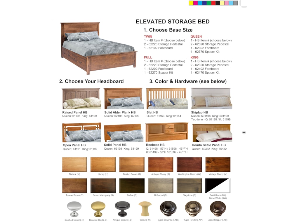 Archbold Furniture HeritageKing Raised Panel Bed