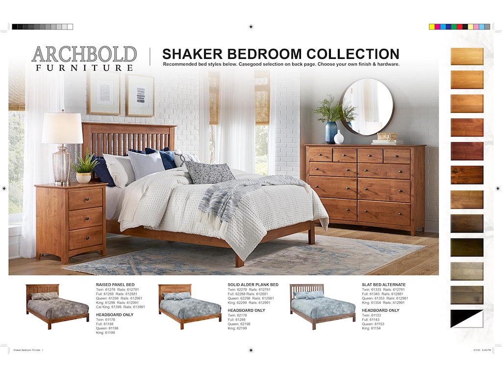 Archbold Furniture Shaker Bedroom 10 Drawer Dresser With 4 Deep