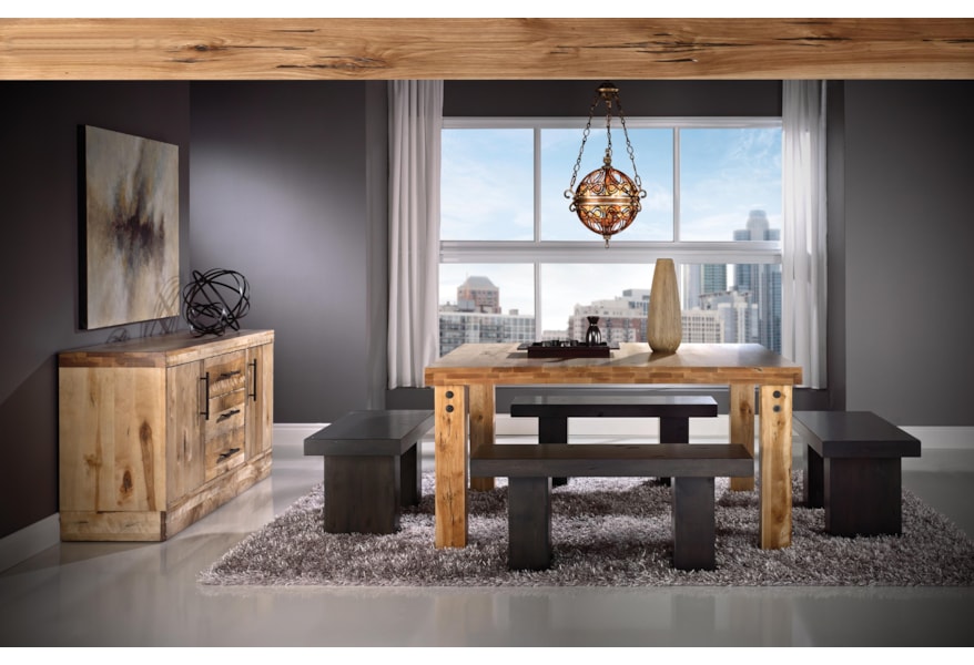 Canadel Loft Custom Dining Customizable Buffet Sprintz Furniture Buffets