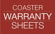 	Coaster Warranty Sheets