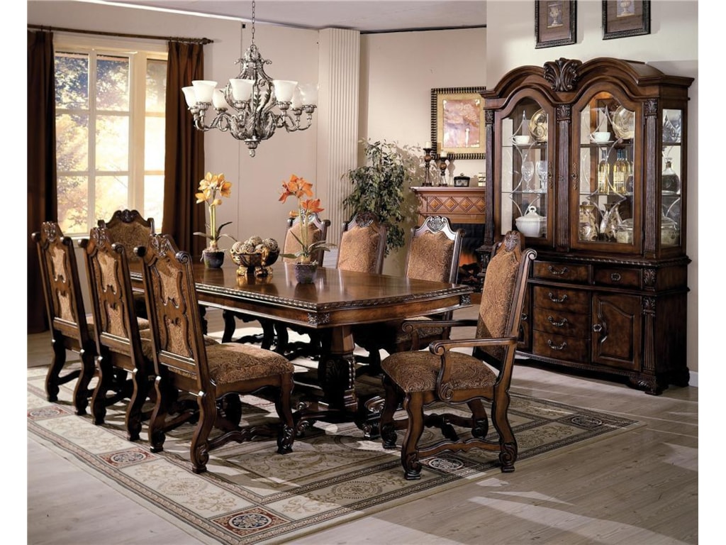 Crown Mark Neo Renaissance Formal Dining Room Group Royal Furniture Formal Dining Room Groups