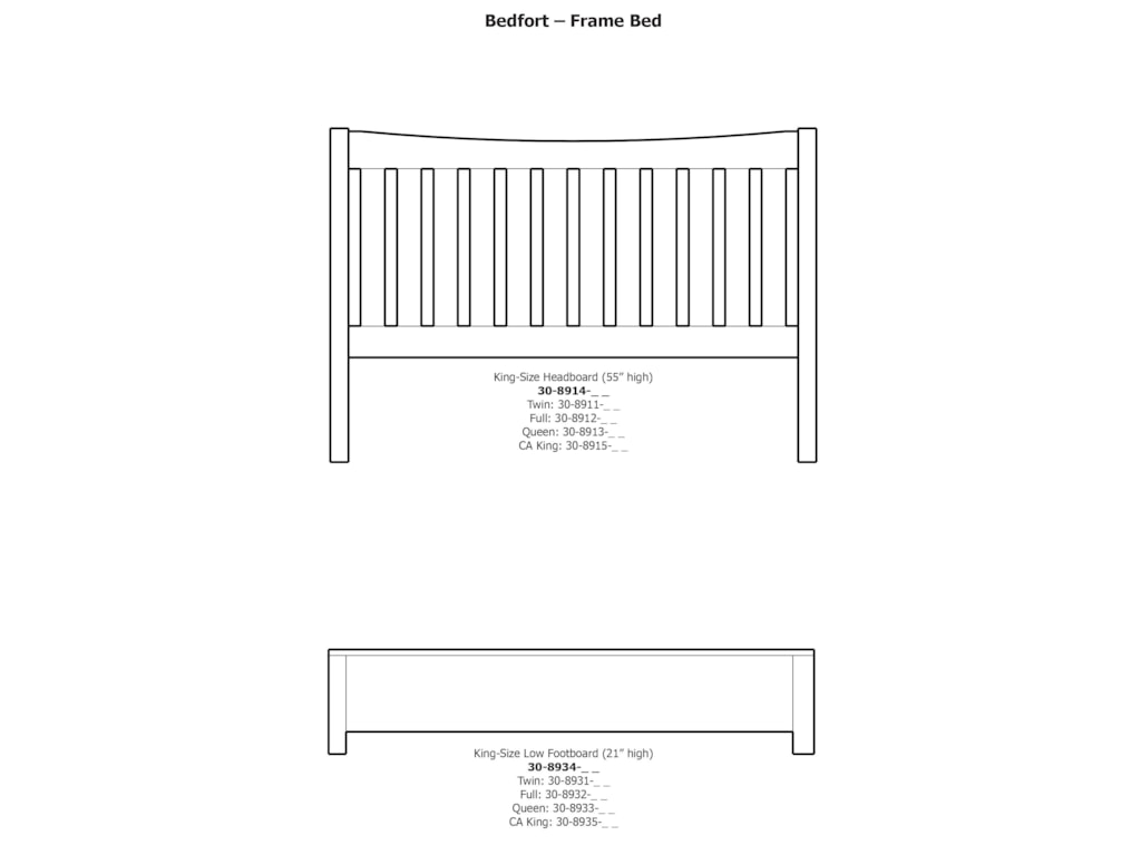 Daniel's Amish Bedfort DACalifornia King Bed