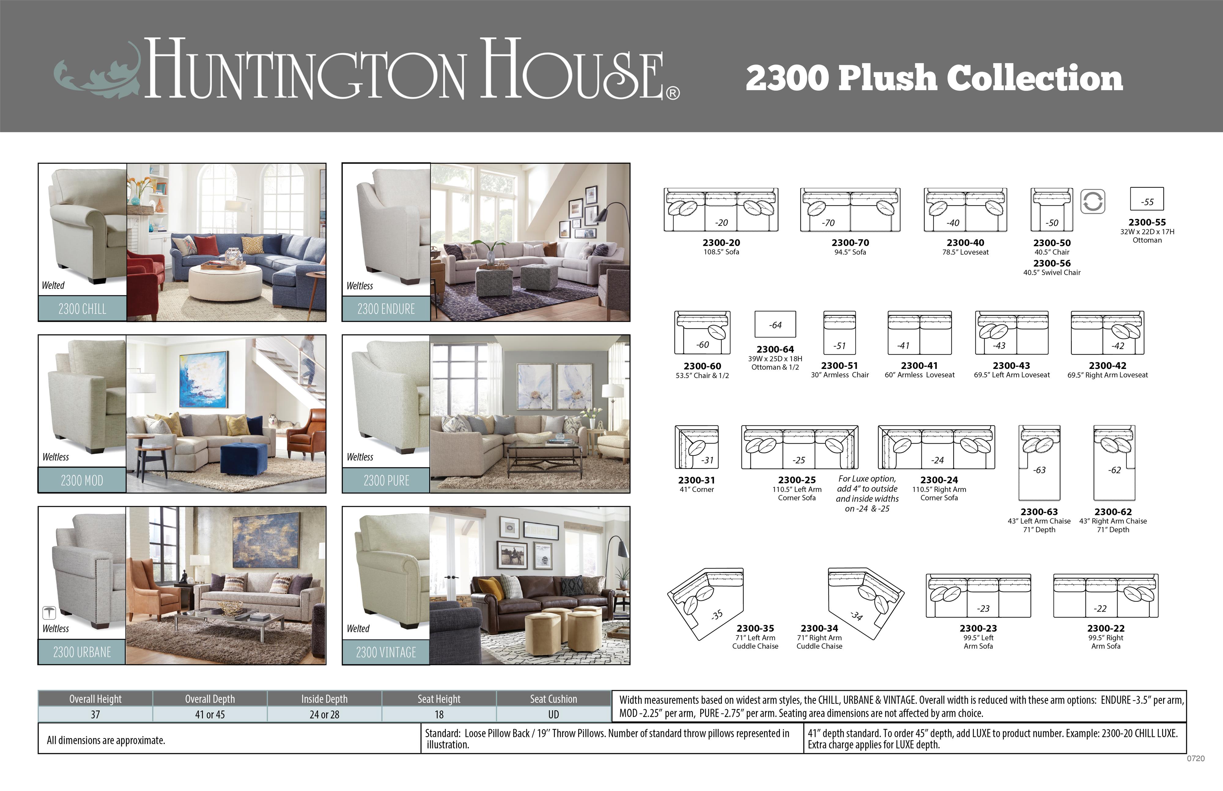 Huntington House Plush Mod Customizable Contemporary Sectional With Left Arm Facing Corner Chaise And Track Arms Belfort Furniture Sectional Sofas