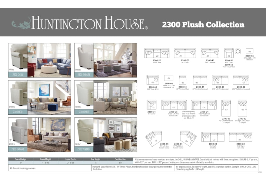 Huntington House Plush Mod Customizable Contemporary Sectional With Left Arm Facing Corner Chaise And Track Arms Belfort Furniture Sectional Sofas