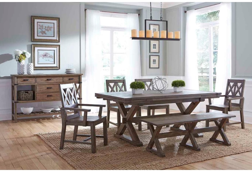 Kincaid Furniture Foundry Formal Dining Room Group Johnny