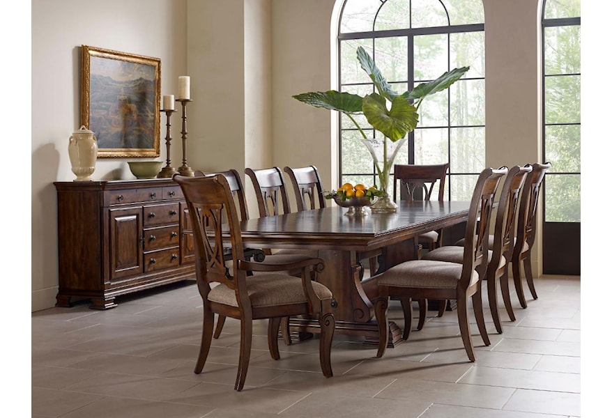 Kincaid Furniture Portolone Formal Dining Room Group Johnny