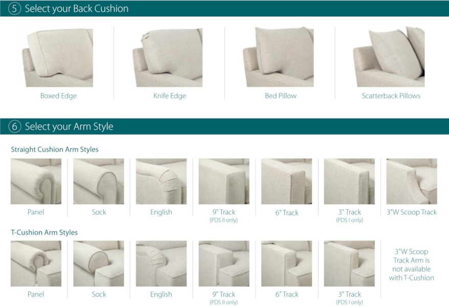 Lexington Personal Design Series 6300 33 Bristol Customizable Sofa 6300 33 Bristol Customizable Sofa