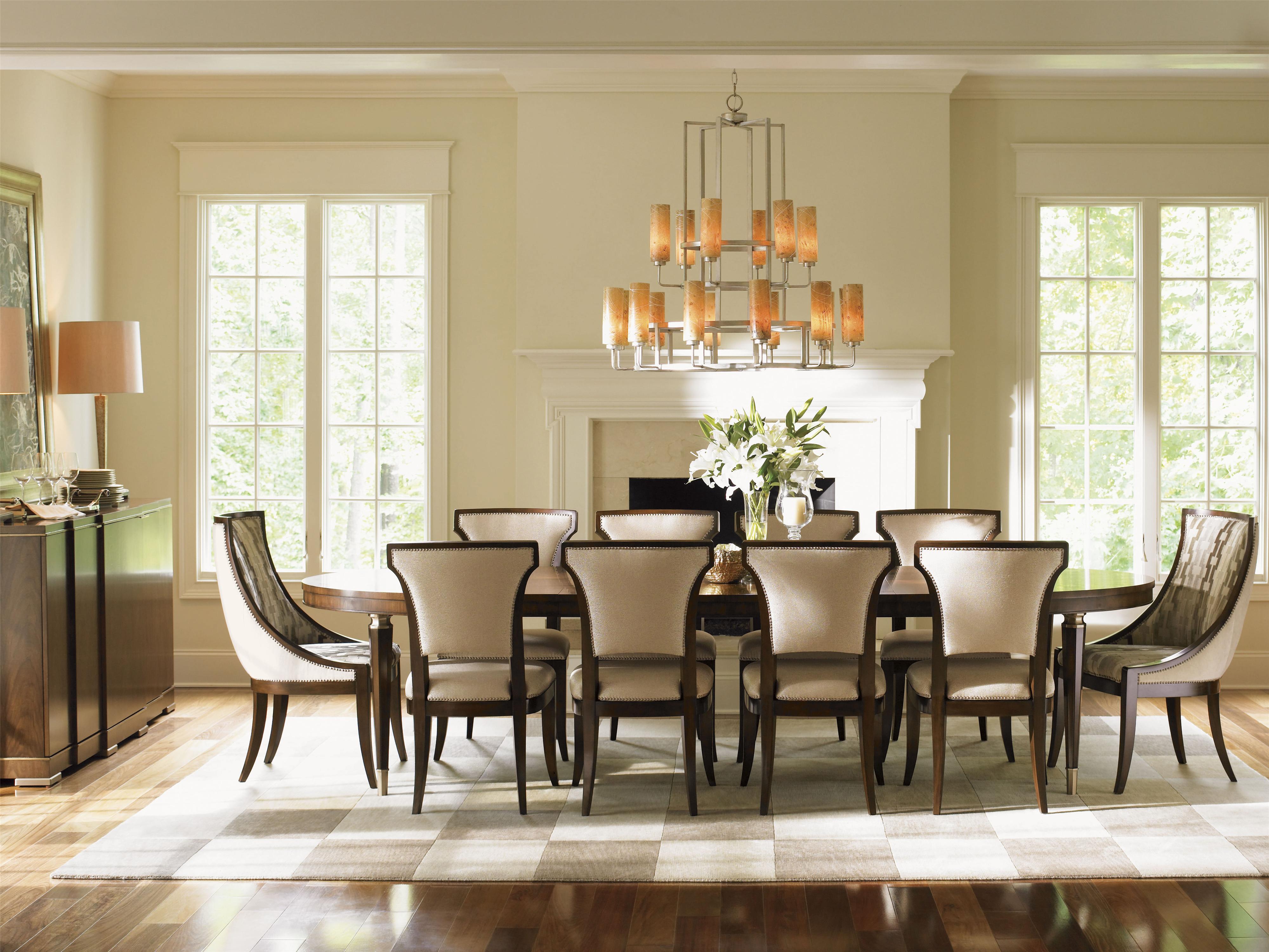 Lexington Tower Place 12 Piece Formal Dining Room Group Baer S Furniture Formal Dining Room Groups