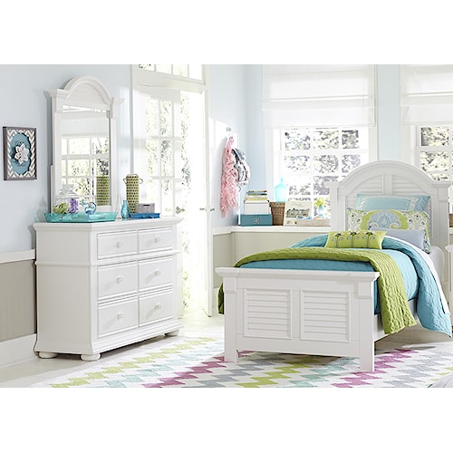 liberty furniture summer house twin bedroom group | aladdin home
