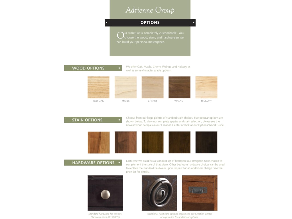 Palettes by Winesburg Adrienne PWQueen Bedroom Group