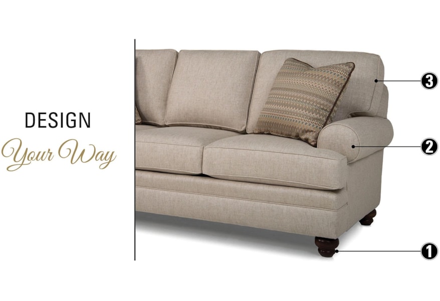 Smith Brothers Build Your Own 5000 Series Customizable Sectional Smith Brothers Build Your Own 5000