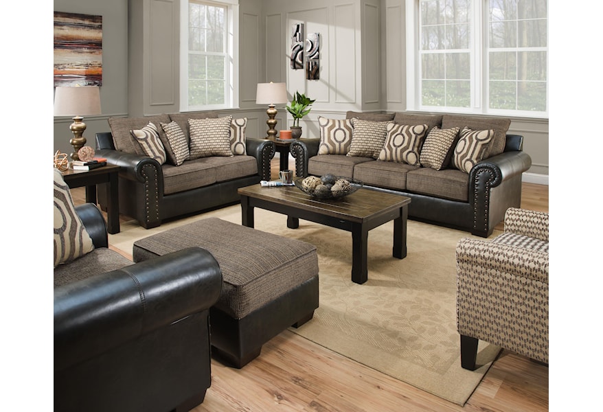 United Furniture Industries 7591 Stationary Living Room Group