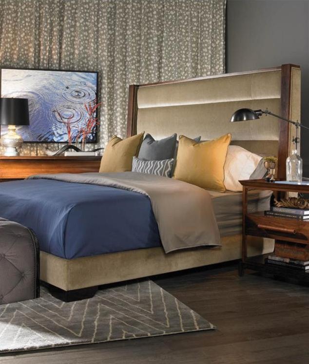 Thom Filicia Home Collection Bedroom Upholstered Fabric By By Vanguard Furniture