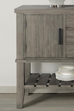 Server top, door, and shelf detail