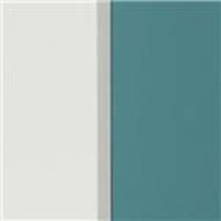 White and Teal