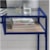Acme Furniture Yasin Industrial Desk with Clear Glass Top