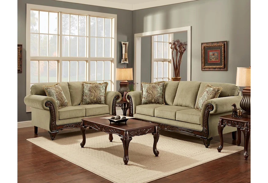 8500 Stationary Living Room Group by Affordable Furniture at Town and Country Furniture 