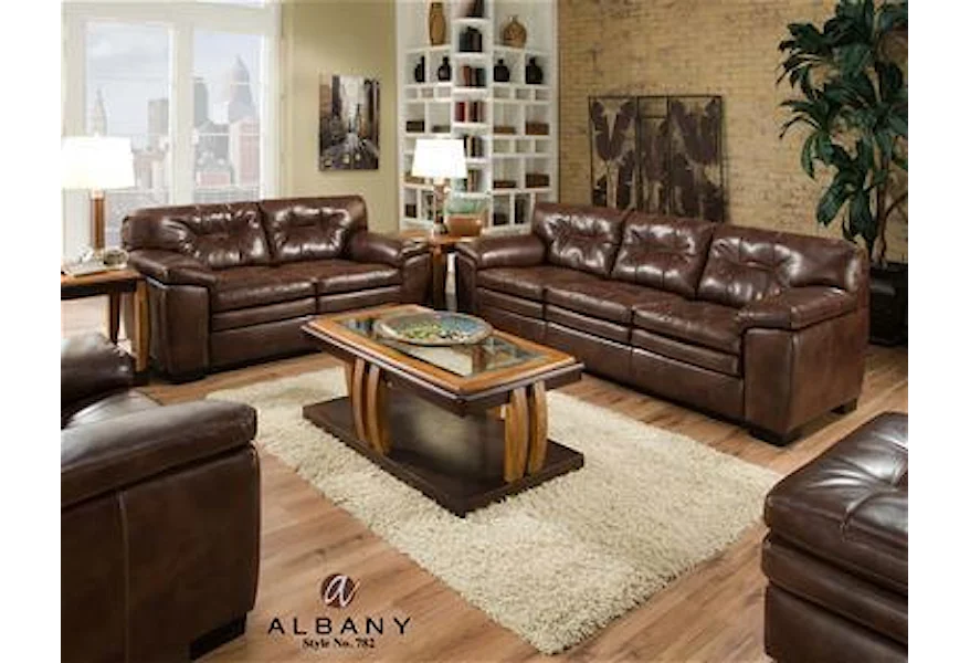 782 Stationary Living Room Group by Albany at Furniture and More