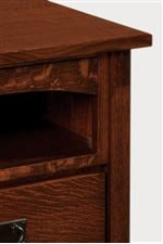 Arched Top Shelf in Nightstand