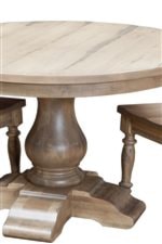 Curvaceous Pedestal Table Base