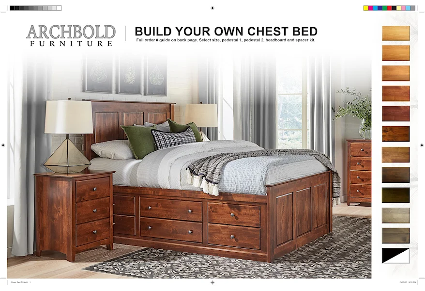 DO NOT USE - Shaker King Alder Shaker Chest Bed by Archbold Furniture at Johnny Janosik