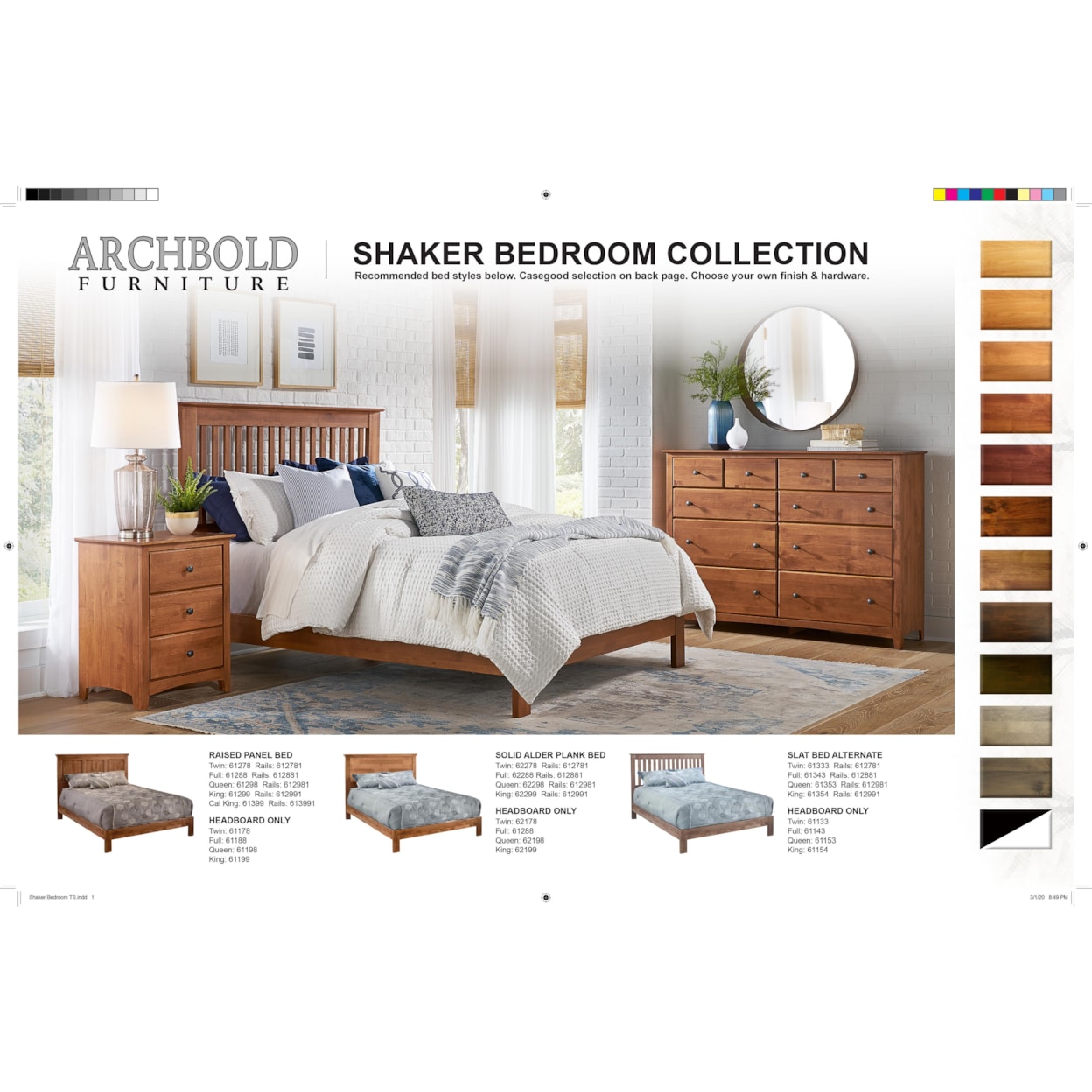 Archbold Furniture Beds Queen Slat Panel Bed