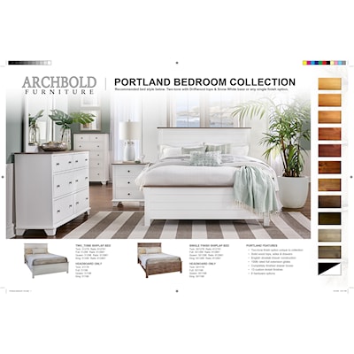 Archbold Furniture Portland Twin Panel Shiplap Bed