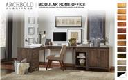 Modular home office furniture.