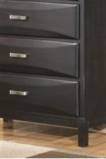 Shaped Overlay Drawer Fronts. 