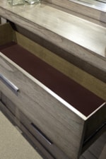 Felt-Lined Top Drawers Protect Delicate Items