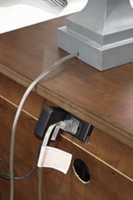 Outlets Conveniently Located on the Back of Night Stand