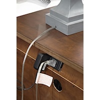 Outlets Conveniently Located on the Back of Night Stand