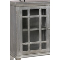 Window Pane Glass Doors Showcase Vintage Charm