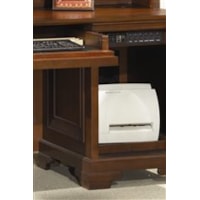 Rollout Keyboard Drawers, Printer and Computer Tower Storage Areas, and Built In Power Centers Add Great Functionality to Home Office Pieces