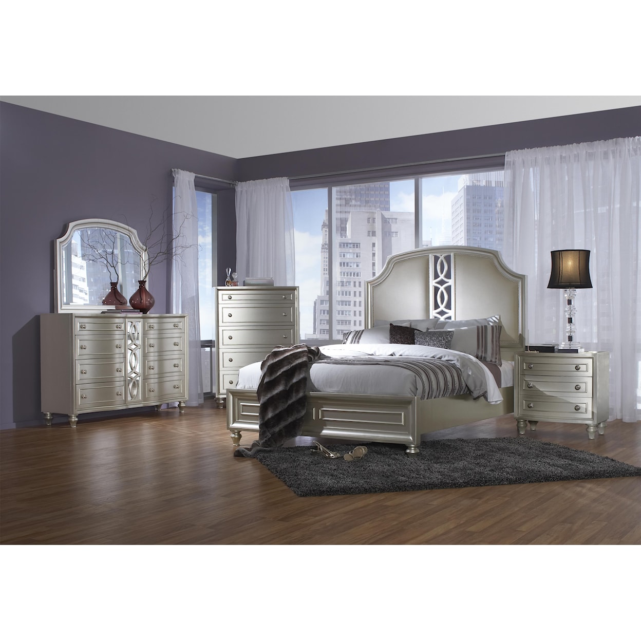 Avalon Furniture Regency Park Queen Bedroom Group