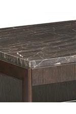 Spice up the look of your home with this veneered Alpine marble top seen on this Summit Rectangular End Table.