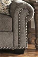 Rolled Arms with Nailhead Trim