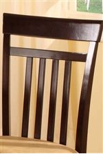 High Slatted Chair Back