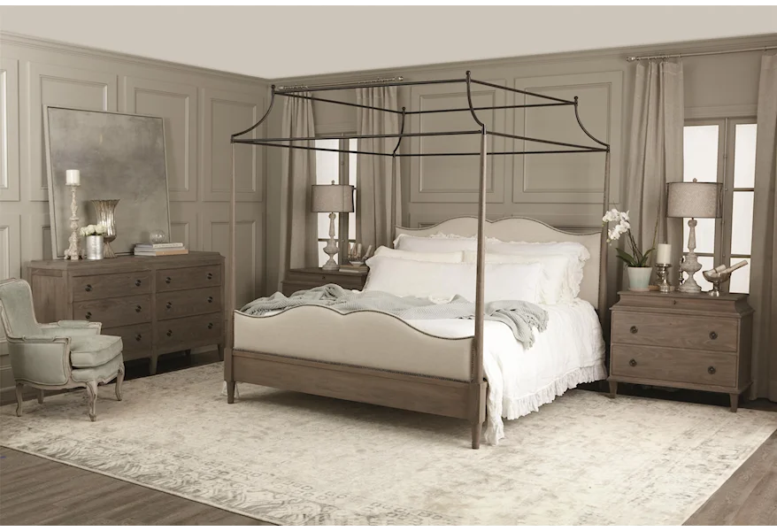 Auberge King Bedroom Group 4 by Bernhardt at Janeen's Furniture Gallery