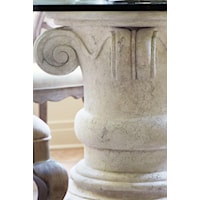 Cast Crushed Stone in an Oyster Finish Showcases Alludes to Classic Roman and Greek Architecture