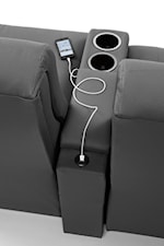Console Loveseats with Power Come Equipped with Cupholders, Storage, and USB Charging Ports