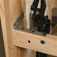 All corners and joints of the products are double doweled, blocked, glued and screwed into position for strength.  For added durability, steel 'L' brackets are added.