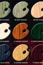 Choose from over 125 wood finishes.