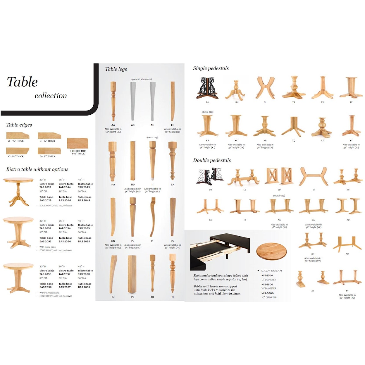 Canadel Custom Dining Tables <b>Customizable</b> Boat Shape Table w/ Legs