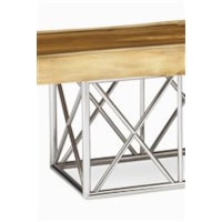 Asymmetrical Metal Base. 