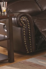 Rolled Arms with Nailhead Trim Add Polish to Casual Looks