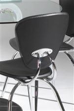 Sleek Chrome Finish Chair Frames
