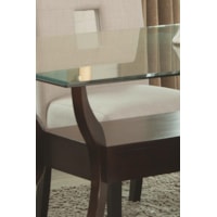 Tempered Beveled Glass on Asian Hardwood Frame