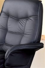 Luxurious Cushioned Seat Back and Flair Tapered Arms