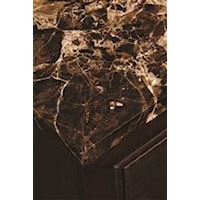 Faux Marble Top with Brown Tones